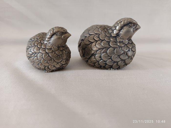 Gucci - Gucci - Peper- en zoutstel - Verzilverd - Set zout, Antiek en Kunst, Antiek | Meubels | Tafels