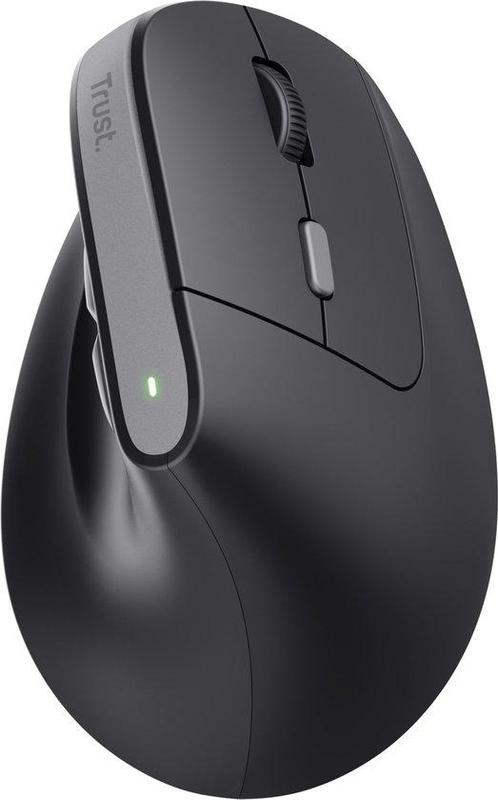 Trust Bayo V2 - Draadloze Ergonomische Muis - Oplaadbaar -, Computers en Software, Muizen, Verzenden