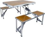 Bo-Camp 136 x 85 inklapbare picknicktafel - Bamboe, Verzenden, Nieuw