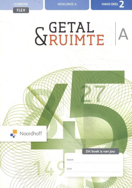 Getal  Ruimte 12e ed havo A 2 FLEX leerboek 9789001894009, Boeken, Studieboeken en Cursussen, Zo goed als nieuw, Verzenden