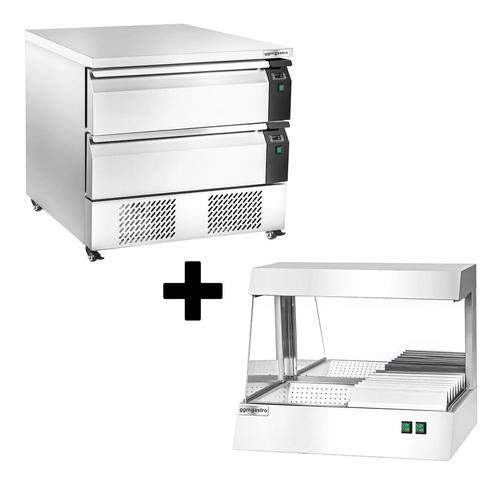 GGM Gastro | Vries/koelcombinatie onderbouw -22 tot +8°C - |, Zakelijke goederen, Horeca | Meubilair en Inrichting, Verzenden