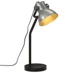 vidaXL Bureaulamp 25 W E27 17x17x60 cm vintage zilverkleurig, Verzenden, Nieuw