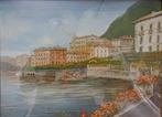 Augusto Gandini (inzio XX) - Veduta di Bellagio Lago di Como, Antiek en Kunst
