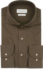 Profuomo Japanese Knitted Overhemd Army Groen maat 40 Heren, Kleding | Heren, Overhemden, Verzenden, Nieuw, Profuomo