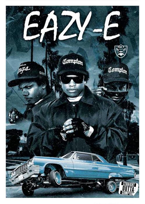 Posters - Poster Eazy-E - Eazy-E, Verzamelen, Muziek, Artiesten en Beroemdheden, Zo goed als nieuw, Verzenden