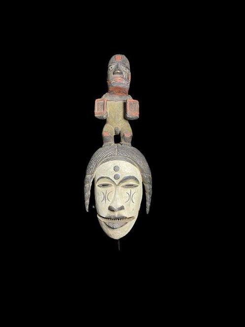 Vakmansmasker met beweeglijke kies - Ogoni - Nigeria (Zonder, Antiek en Kunst, Kunst | Niet-Westerse kunst