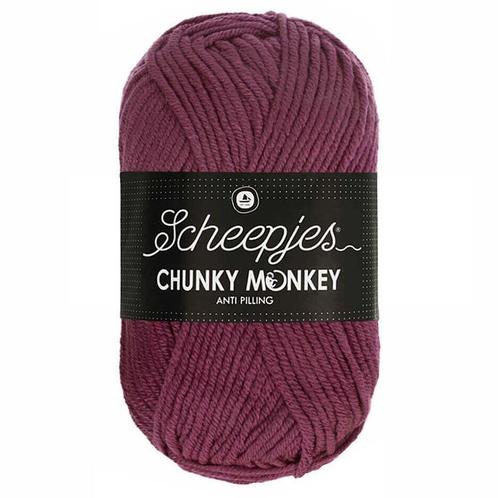 Scheepjes Chunky Monkey - 1828 grape - Acryl Garen, Hobby en Vrije tijd, Breien en Haken, Ophalen of Verzenden