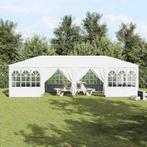 Feesttent met 12 zijwanden, wit, 8x4 m PE (Overige), Verzenden, Nieuw