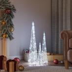 vidaXL Lichtkegelset decoratief LED 30/45/60 cm acryl, Diversen, Kerst, Verzenden, Nieuw