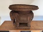 Bijzettafel - Rattan - Elephant table in rattan, Antiek en Kunst