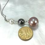 Halsketting Zilver Parel - Parel - Tah-Akoya-Fwp Ø 6-13,5mm, Sieraden, Tassen en Uiterlijk, Kettingen, Nieuw
