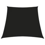 vidaXL Zonnezeil trapezium 3/5x4 m oxford stof zwart, Tuin en Terras, Verzenden, Nieuw