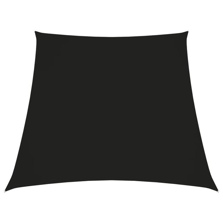 vidaXL Zonnezeil trapezium 3/5x4 m oxford stof zwart, Tuin en Terras, Zonneschermen, Nieuw, Verzenden