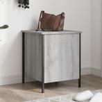 vidaXL Opbergbankje 40x42,5x50 cm bewerkt hout grijs sonoma, Huis en Inrichting, Banken | Voetenbanken en Poefen, Verzenden, Nieuw