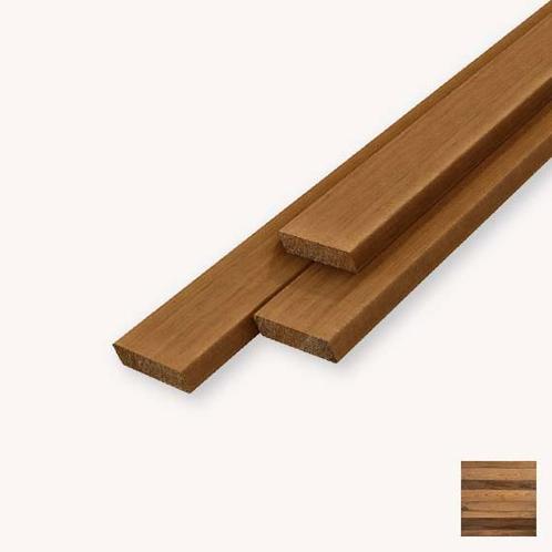 Frake thermo rhombus | bruin | 1,8x6,7 cm | 305 cm, Doe-het-zelf en Verbouw, Hout en Planken, Nieuw, Ophalen of Verzenden