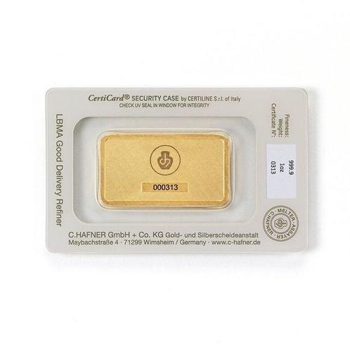 1 Troy Ounce - Goud - C. Hafner, Postzegels en Munten, Edelmetalen en Baren