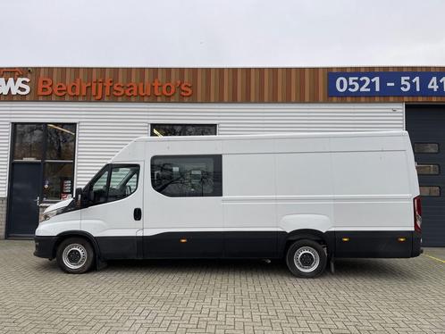 Iveco Daily 35S16V 2.3 410 L4H2 DC 7 persoons / vaste prijs, Auto's, Bestelauto's, Onderhoudsboekje, Lease, Handgeschakeld, Wit