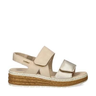 Rieker sleehak voor dames in het Beige, Kleding | Dames, Schoenen, Sandalen of Muiltjes, Beige, Nieuw, Verzenden