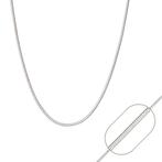 Fako Bijoux® - Ketting - Slang - 2mm - 45cm - Zilverkleurig, Sieraden, Tassen en Uiterlijk, Kettingen, Verzenden, Nieuw