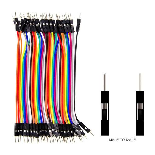 Dupont Jumper kabels 40 stuks (Male-Male) 40cm draadbruggen, Hobby en Vrije tijd, Elektronica-componenten, Nieuw, Ophalen of Verzenden