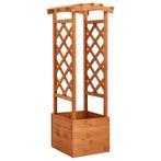 vidaXL Latwerkplantenbak met boog 49x39x130 cm vurenhout, Verzenden, Minder dan 60 cm, Nieuw, 60 cm of meer