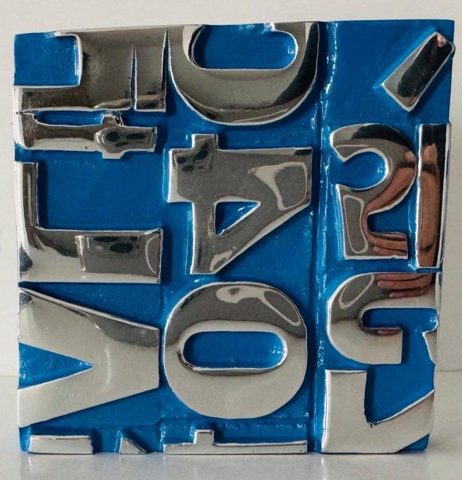 Karl Lagasse - GOD BLESS BLEU SKY (dernière œuvre, Antiek en Kunst, Kunst | Designobjecten