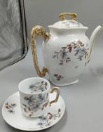 Limoges - C D - Koffieservies (17) - Service à café fleuri, Antiek en Kunst