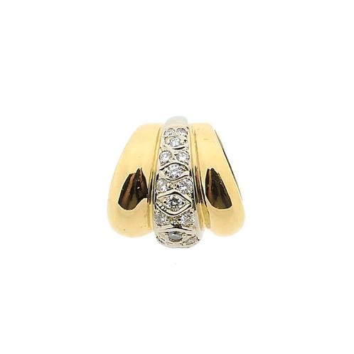 18 Krt. Bicolor gouden hanger met diamant; 0,26 ct. | FOPE, Sieraden, Tassen en Uiterlijk, Bedels, Gebruikt, Overige merken, Goud