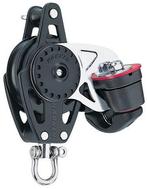 Harken Carbo 40mm enkelschijfsblok met hondsvot en klem, Watersport en Boten, Ophalen of Verzenden, Nieuw
