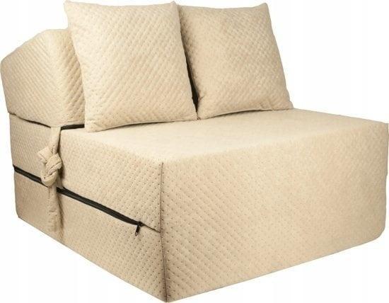 Reismatras 200x70x15 Beige | Retourdeal | Wasbare Hoes, Caravans en Kamperen, Luchtbedden, Nieuw, 1-persoons, Ophalen of Verzenden