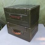 Kist - Vintage militaire metalen opbergdozen - Aluminium,, Antiek en Kunst