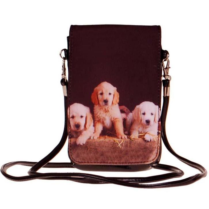 Telefoontasje Golden Retriever NIEUW, Sieraden, Tassen en Uiterlijk, Tassen | Schoudertassen, Nieuw, Ophalen of Verzenden