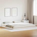 vidaXL Bedframe Wit 200 x 220 cm Massief grenenhout, Verzenden, Nieuw, Wit, Hout