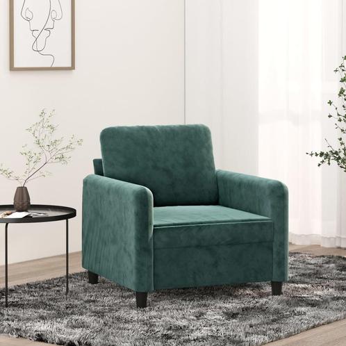Fauteuil 60cm Donkergroen Fluweel - OP = OP! Relaxfauteuil, Huis en Inrichting, Fauteuils, 75 tot 100 cm, 75 tot 100 cm, Nieuw