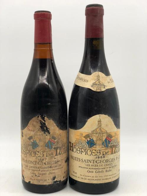 Dual-vintage lot of 2 x 75cl Hospices de Nuits, Nuits St...., Verzamelen, Wijnen, Frankrijk, Rode wijn, Nieuw, Ophalen of Verzenden