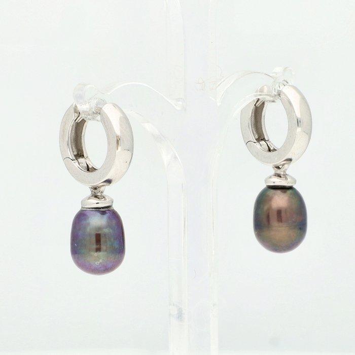 Oorbellen - 14 karaat Witgoud - Parel, Sieraden, Tassen en Uiterlijk, Oorbellen