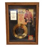 Elvis Presley - Heartbreak Hotel 24KT Gouden Plaat Single, Ophalen, Gebruikt