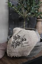 Shabby linnen doek Olijf, Huis en Inrichting, Woonaccessoires | Overige, Ophalen of Verzenden, Nieuw