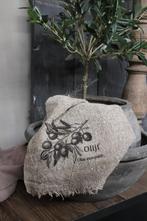 Shabby linnen doek Olijf, Nieuw, Ophalen of Verzenden