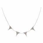 Halsketting - 18 karaat Witgoud - of diamanten, Sieraden, Tassen en Uiterlijk, Kettingen, Nieuw