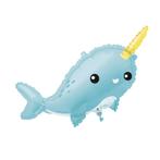 Helium Ballon Walvis Leeg 94cm, Verzenden, Nieuw