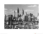 Kunstdruk Time Life Lower Manhattan Skyline 1948 40x50cm, Verzenden, Nieuw