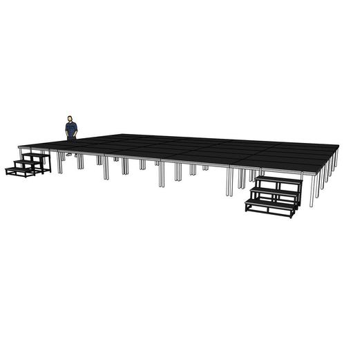 Compleet podium - 10x6 meter - hoogte 40cm incl. 2x trap, Muziek en Instrumenten, Theaterbelichting, Nieuw, Verzenden