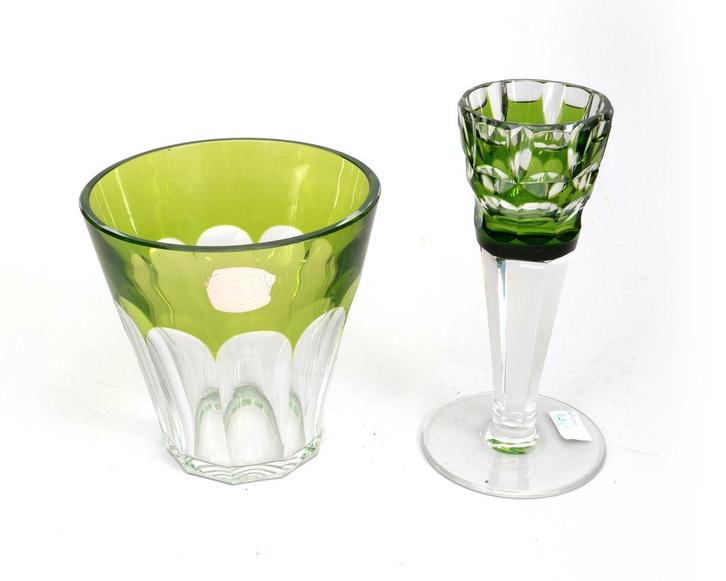 2 kristallen vazez, Val Saint Lambert, België 20e eeuw, Antiek en Kunst, Antiek | Glas en Kristal