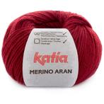 Katia Merino Aran - 51 bordeauxrood - Merinogaren, Hobby en Vrije tijd, Breien en Haken, Ophalen of Verzenden, Nieuw