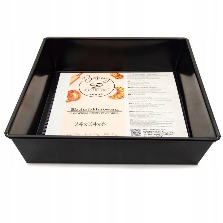 Meyerhoff Vierkante Cakevorm 24 x 24 cm – Non-Stick Bakvorm, Huis en Inrichting, Keuken | Keukenbenodigdheden, Ophalen of Verzenden