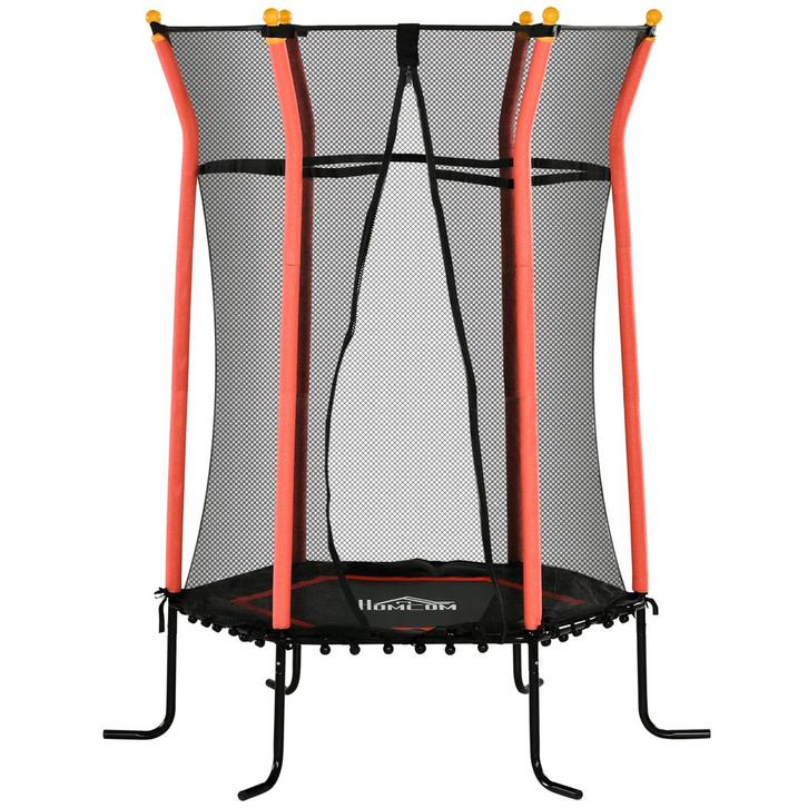 TRUUSK Kindertrampoline Ø163,5 cm - Met Veiligheidsnet en Ra, Kinderen en Baby's, Speelgoed | Buiten | Trampolines, Nieuw, Verzenden