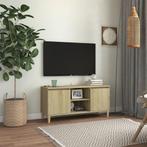vidaXL Tv-meubel met houten poten 103,5x35x50 cm sonoma, Huis en Inrichting, Kasten | Televisiemeubels, 100 tot 150 cm, Verzenden