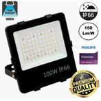 LED Floodlight 100 Watt | Premium | Philips Driver | IP66, Tuin en Terras, Nieuw, Netvoeding, 50 tot 250 watt, Led