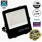 LED Floodlight 100 Watt | Premium | Philips Driver | IP66, Tuin en Terras, Buitenverlichting, Wandlamp, Ophalen of Verzenden, Netvoeding